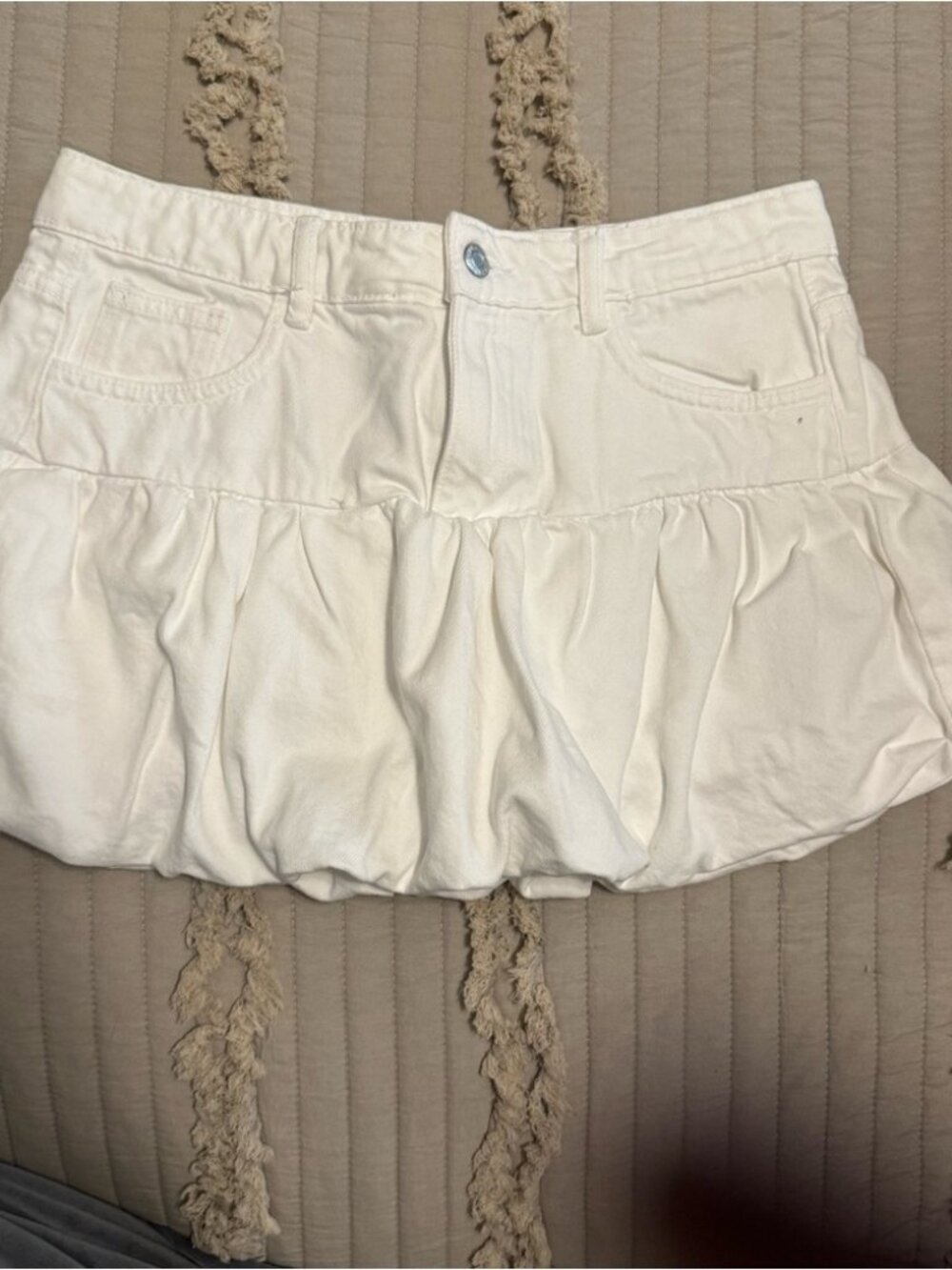 White Mini Skirt